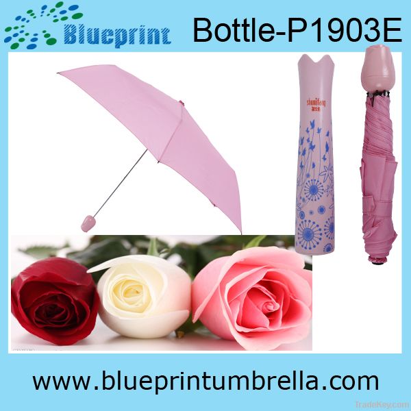 manual open flower vase umbrella