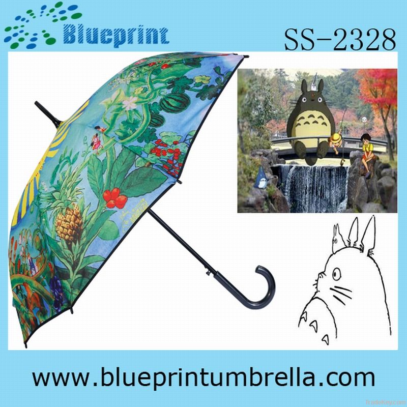 souvenir umbrella with japan's cartoon