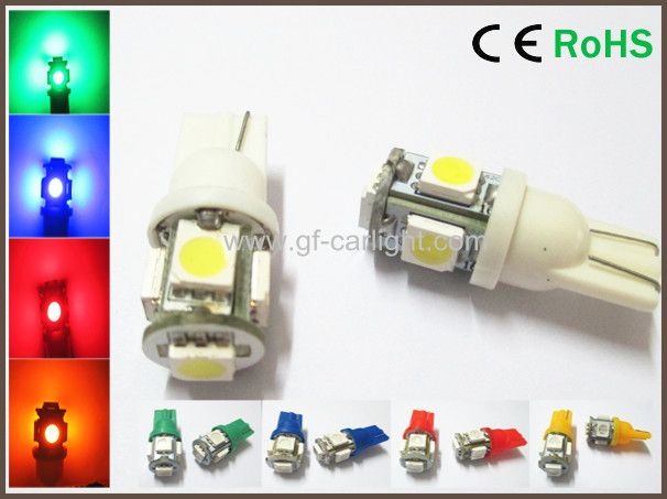 Bright 194 168 W5W T10 5 5050-SMD LED Car Parking Tail Light Bulbs New 