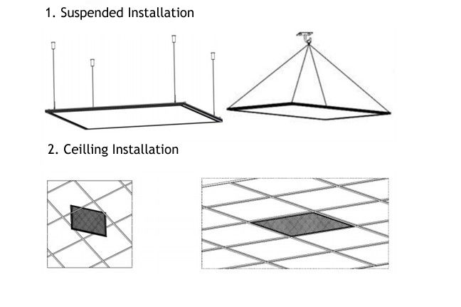 LED Ceiling Panels 2x2ft 36w/48w LED Panel Lights 600x600