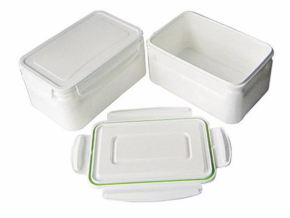 TRS-1004B Plastic Double Wall Food Container Keep Warm