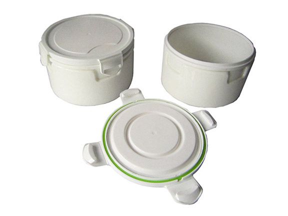 TRS-1008B Plastic Double Wall Food Container Keep Warm