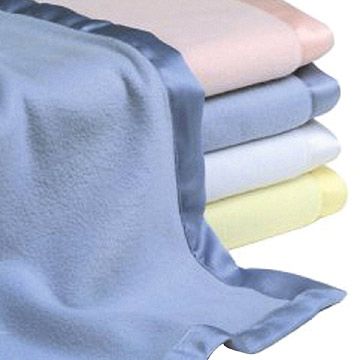 Anti Pilling Fleece Blanket With 2'' Satin Trim Bestseller