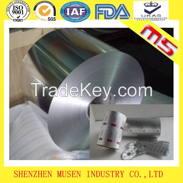 Jumbo roll aluminum foil for pharmacy package