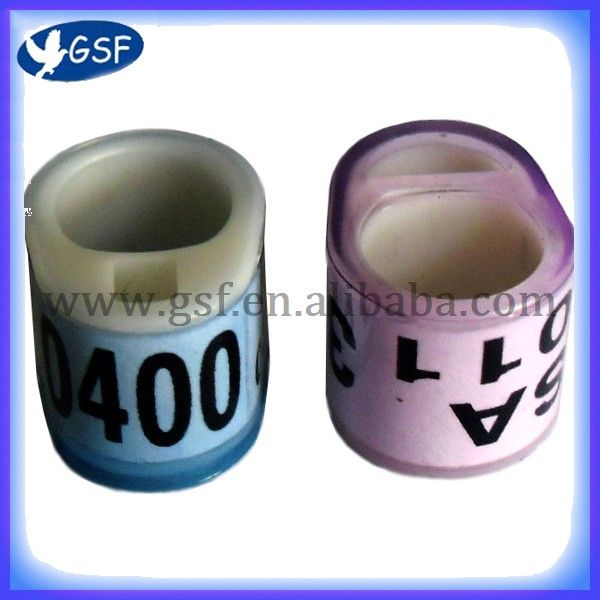 Customized Belgium ring in plastic competition racing pigeon foot bands for sale