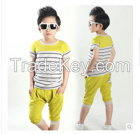 2014 lovely children's suit tshirt with printing