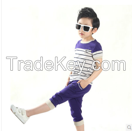 2014 lovely children's suit tshirt with printing