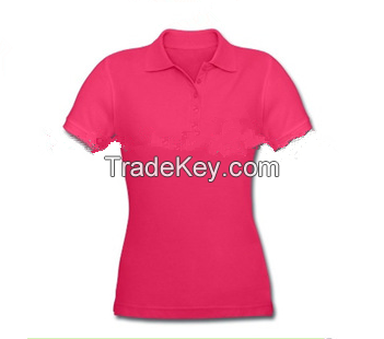 Latest cheap promotional polo t shirt for women
