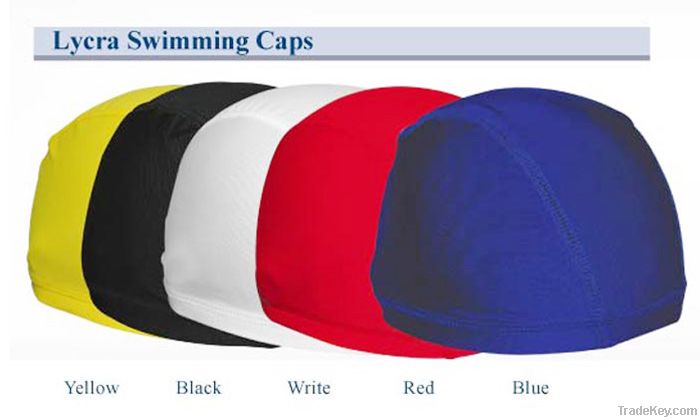 Simple style Lycra or polyestar swim caps
