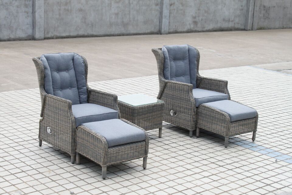 2013 latest style outdoor rattan furniture with reclining back 