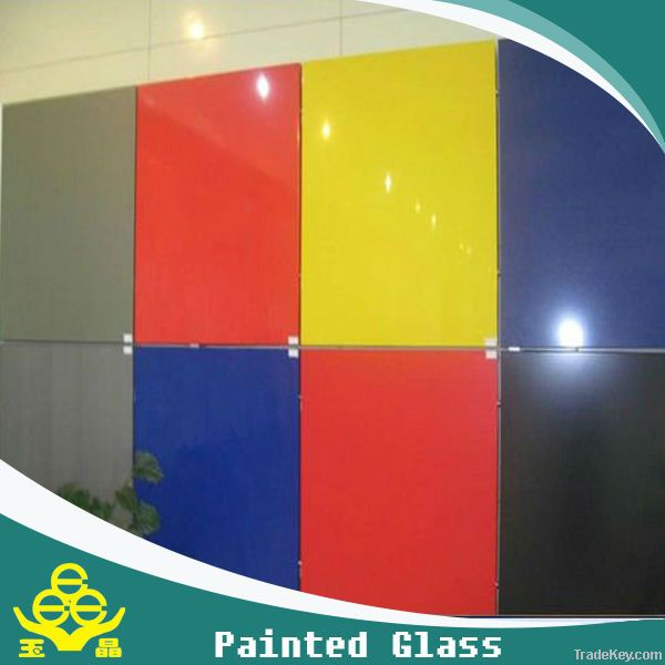 5mm clear painted glass, home decor, ISO & CE certificate