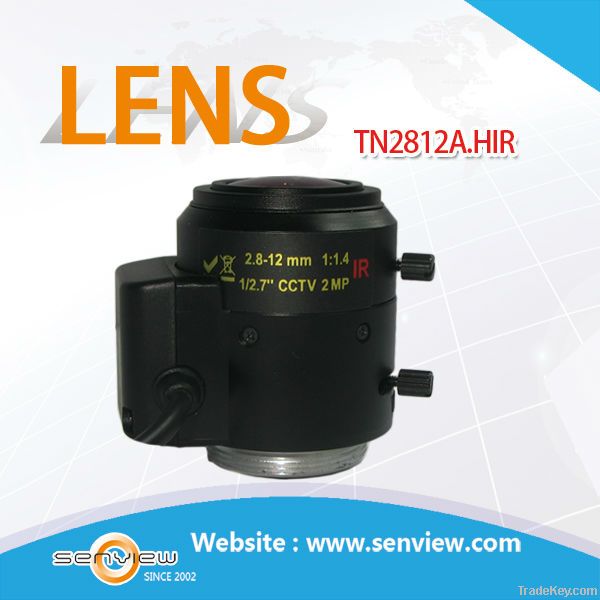 Varifocal 2.8-12mm ccd camera High resolution IR cctv lens