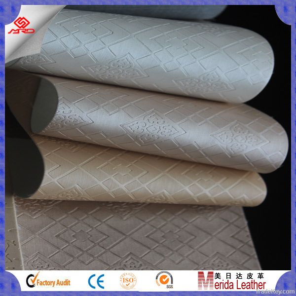 funiture upholstery pvc/pu leather fabric