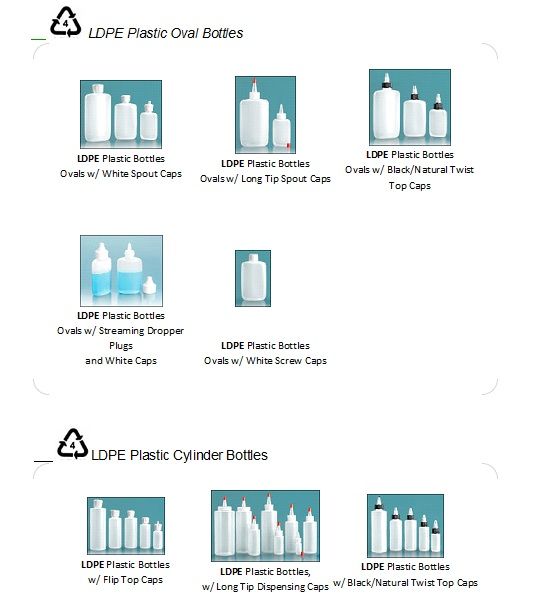 LDPE Plastic Cylinder Bottles
