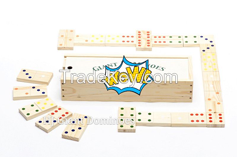 HJ Giant Dominoes in wooden box