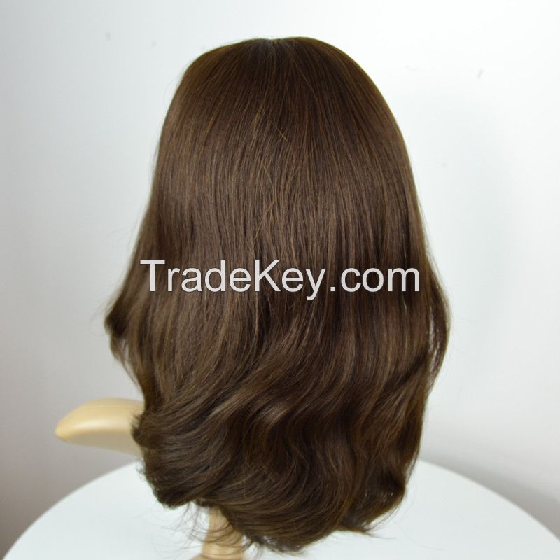 100% Mongolian Virgin Hair Silk Top Kosher Jewish Wig