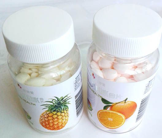 Vitamin C Chewable tablets with different fruits flavor chosen