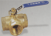 brass three-way ball valve(L type port