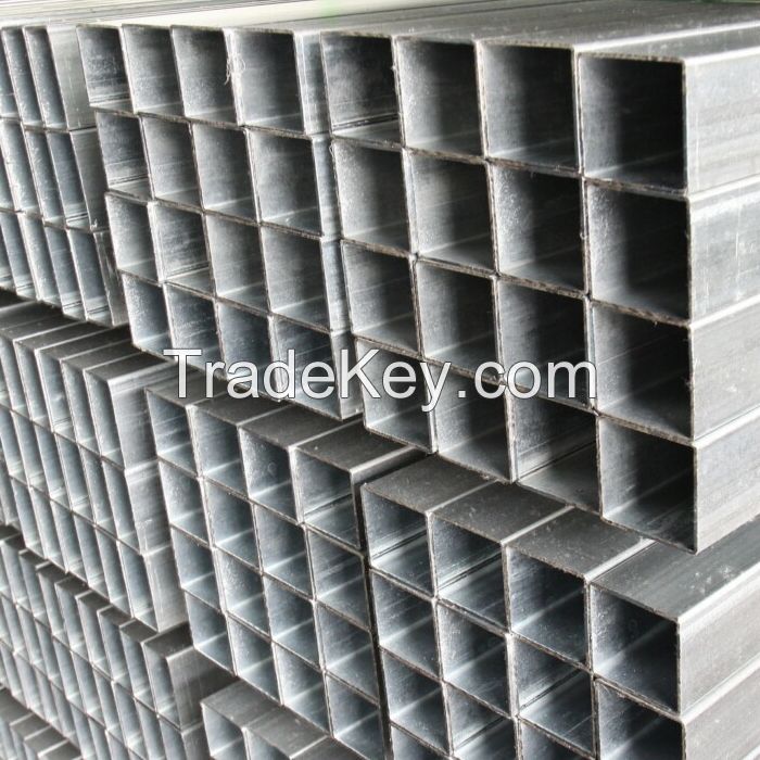 Made in China market factory mill exporter importer pre galvanized square and rectangular steel pipe GP hollow section