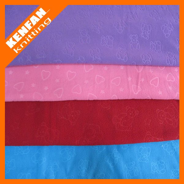 KF new des hot selling  fleece wholesale polyester fabric