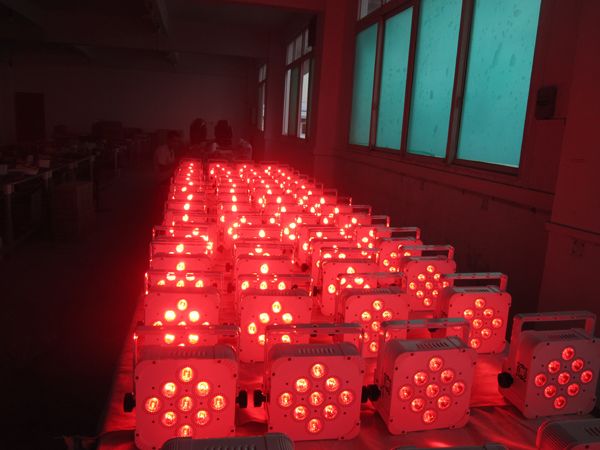 9pcs*15W battery power wireless dmx par light