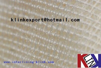 Weft insert/Knit coated interlining for suits-- light GSM