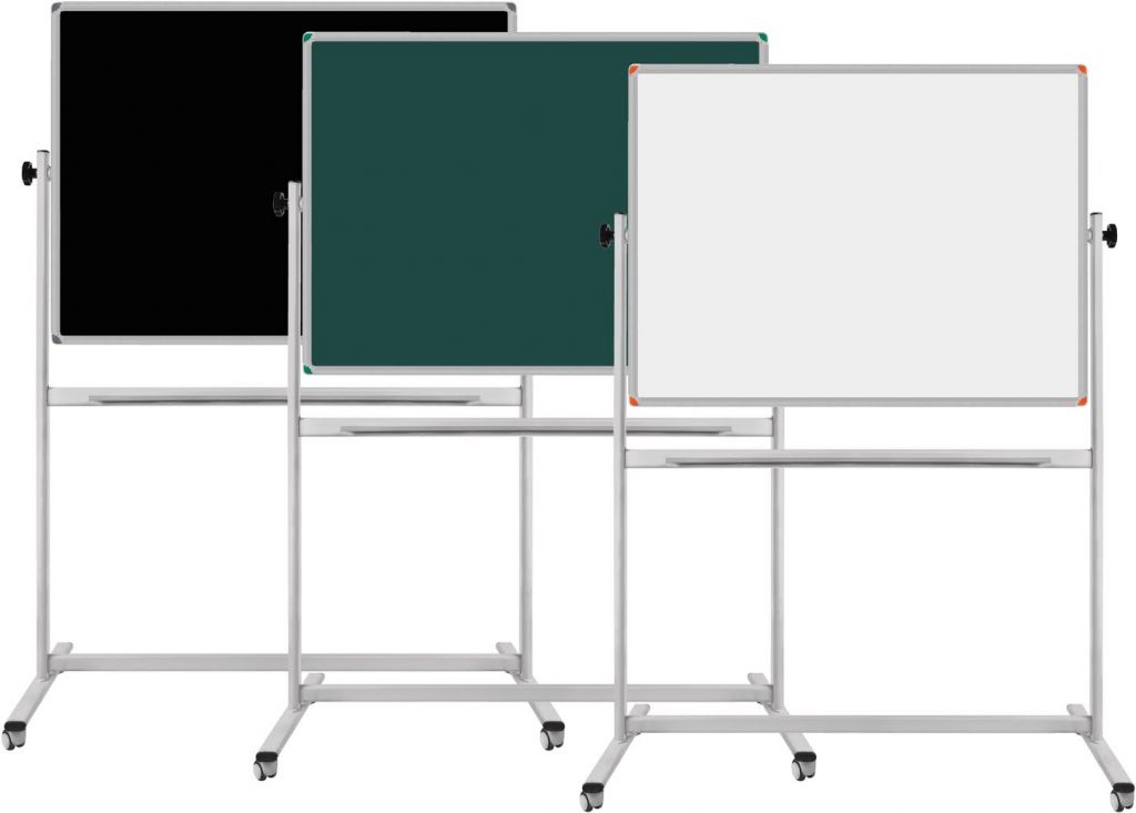 Double Sided Revolvable Mobile Laminated whiteboard