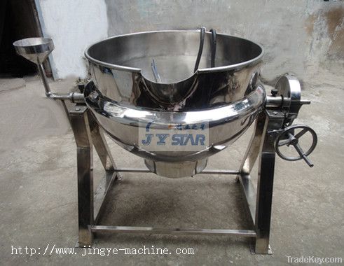 Tilting jacketed steam kettle for liquid drink