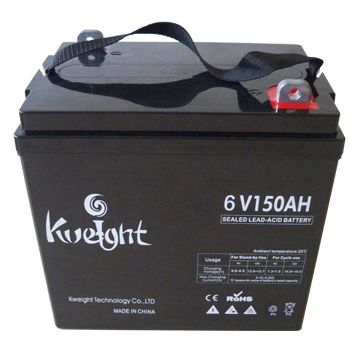Rechargeable deep ycle lead acid battery    6V 150AH Solar battery