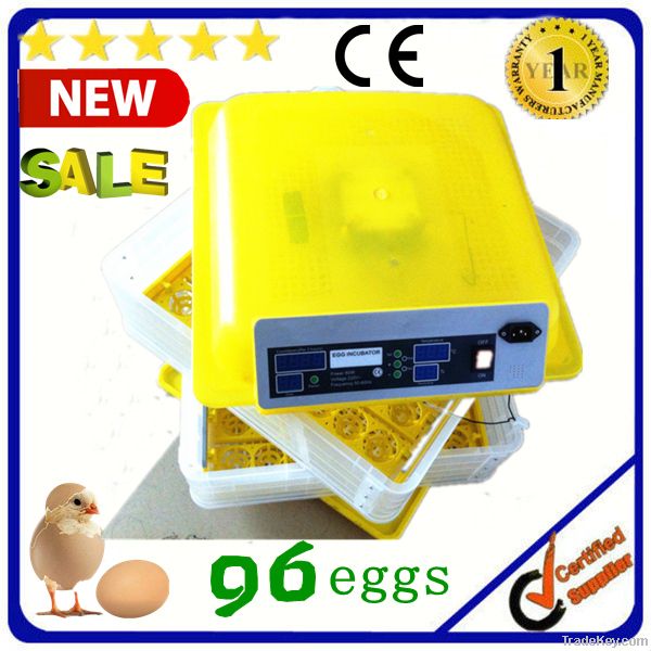 2013 hot sale 96 eggs incubator