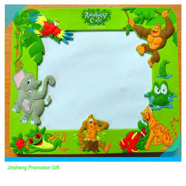 customized funny cartoon soft PVC photo frame