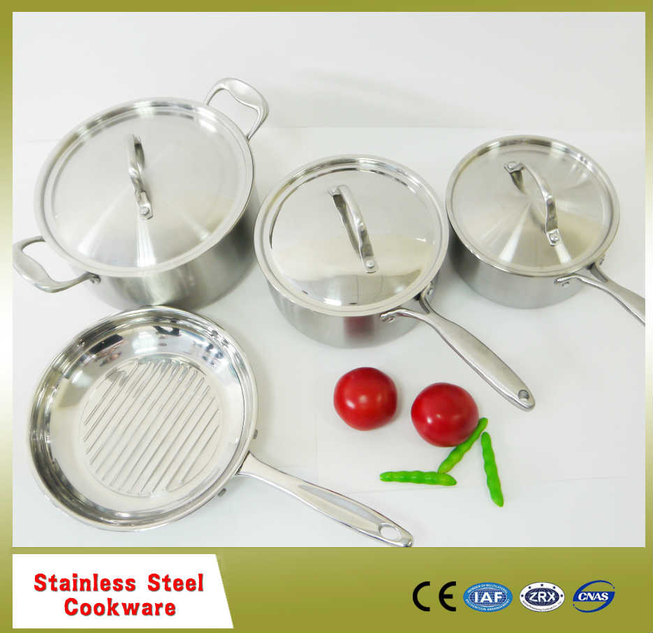 Newest Style Stainless Steel Cooking Pan Sets 