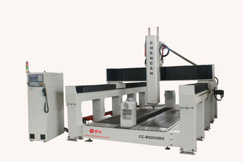Wood Mould CNC router with rotary axis for Ship Model CC-BS2030B
