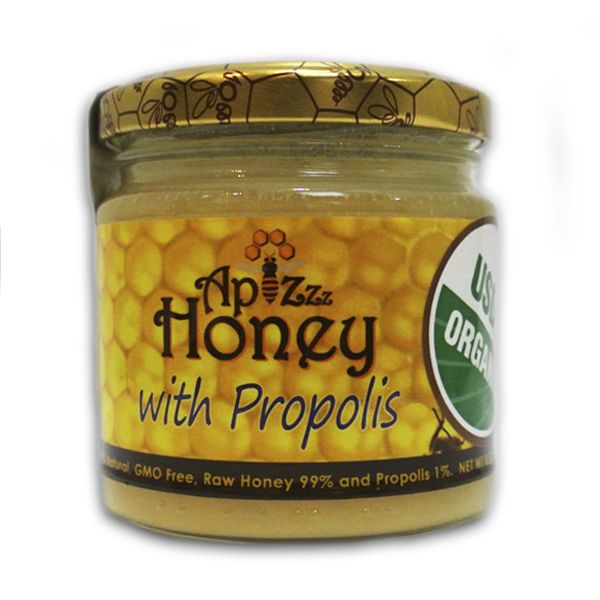 100% Natural Organic Raw Honey with Propolis