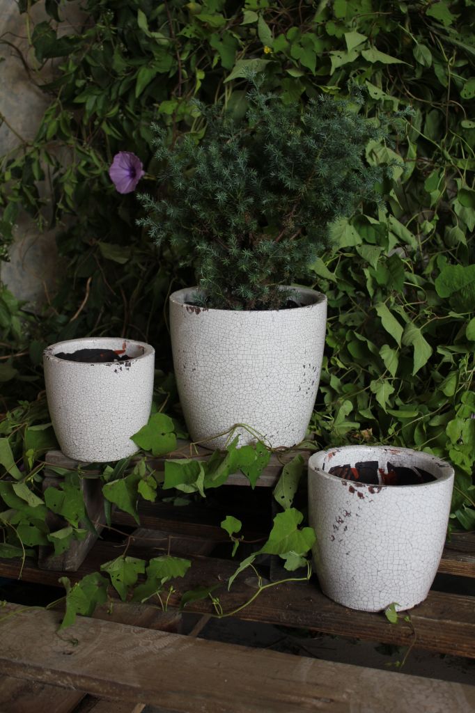 garden's glazed craft ceramics pots