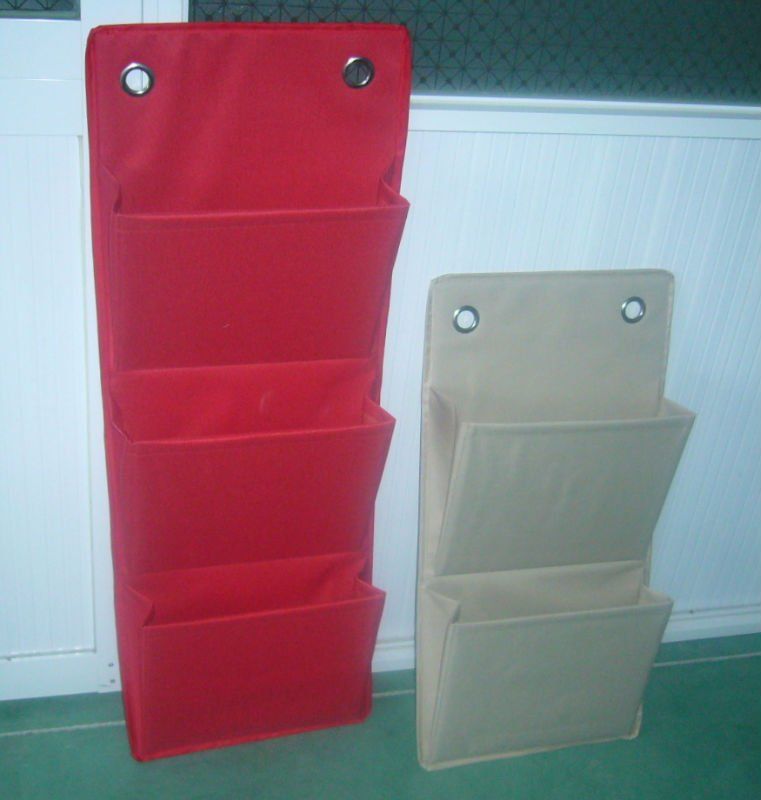 Colorful polyester Storage hang bag in the washroom