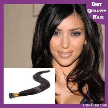 aaaaa remy hair i tip keratin hair extension in stock