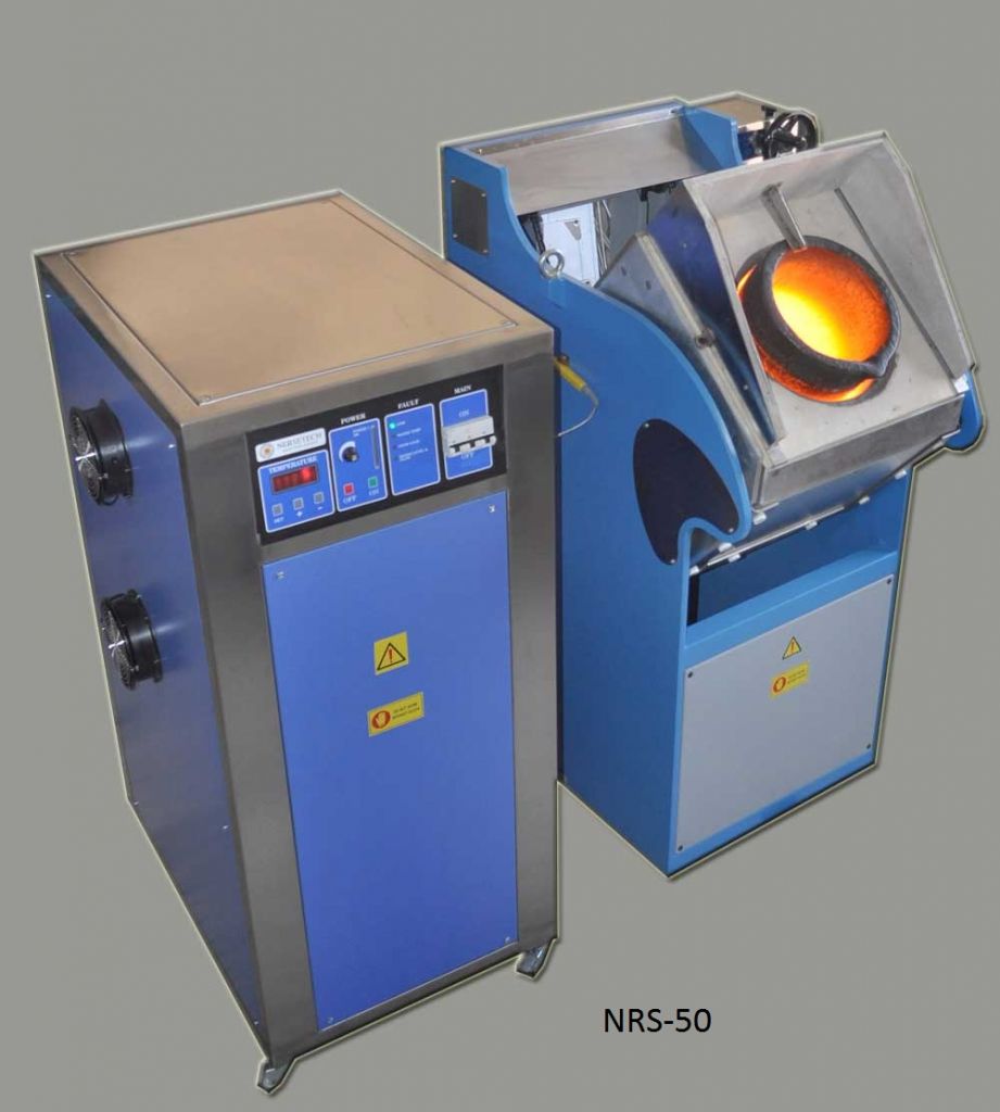 Induction Melting Furnaces for Gold, Silver, Steel.. A-50