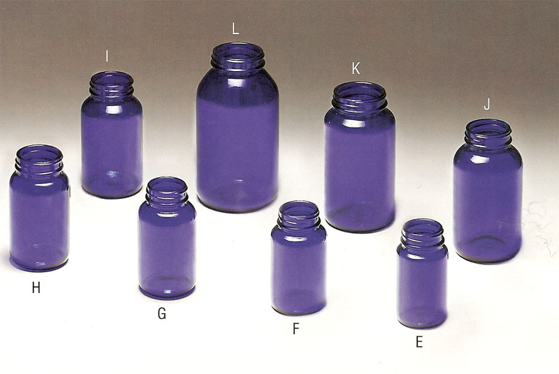 Cobalt Blue Glass Packers Bottles