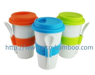 biodegradable and compostable bamboo fiber drinking cup/ coffee cup