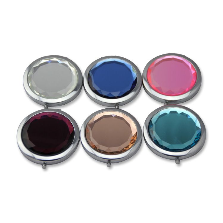 crystal make up mirror/compact mirror/pocket mirror