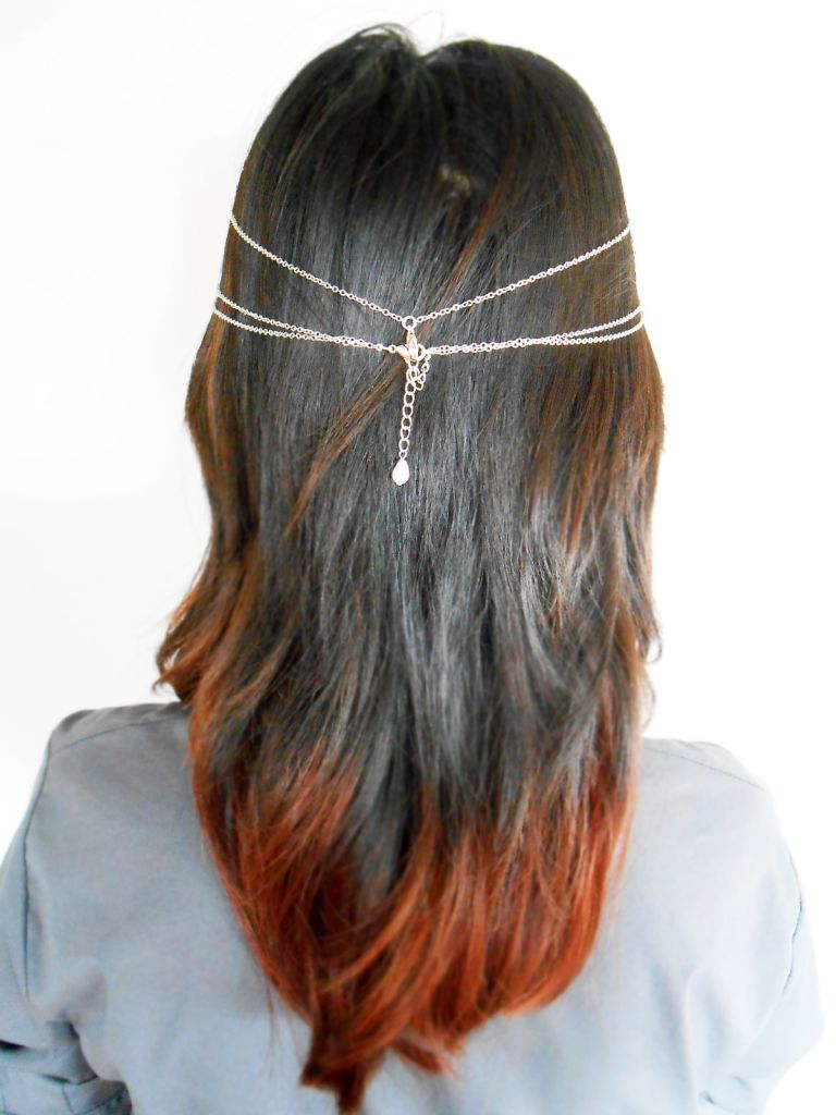 Hair Chain Accessory, Silver Chains with Pearls and Crystal Beads, Head Chain, Hair Jewelry. JH1007