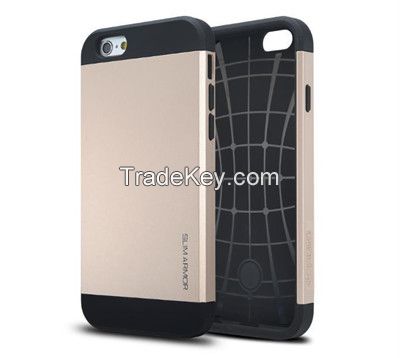 SGP Spigen Slim Armor Case for iPhone 6 TPU+PC Case for iphone6 4.7 inch protective case for iphone 6/5/4 samsung S5/4/3
