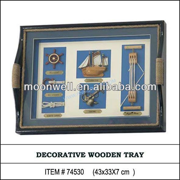 Wooden Nautical serving tray, Souvenir, Handicrafts, Nautical furniture, hotel ware, restaurant ware