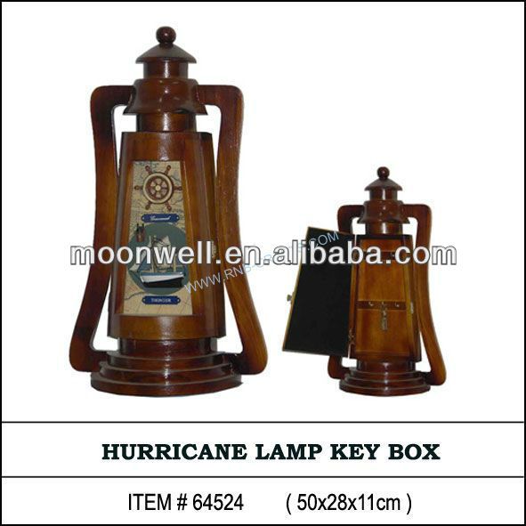 &quot;Hurricane lamp&quot; Wooden key box, Antique Shadow box, Window box, Nautical key cabinet, Souvenir, Handicrafts, Decor, Home Decoration