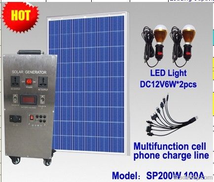 200W solar home AC system,