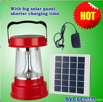 Solar LED lantern for camping and home lighting