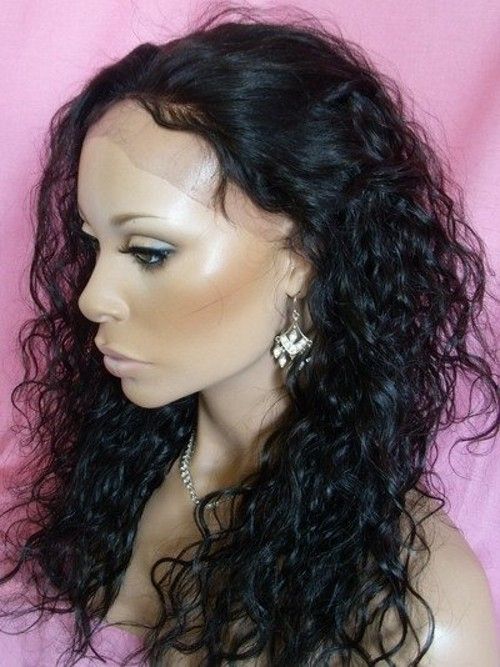 virgin human hair full lace wig,afro curl wig