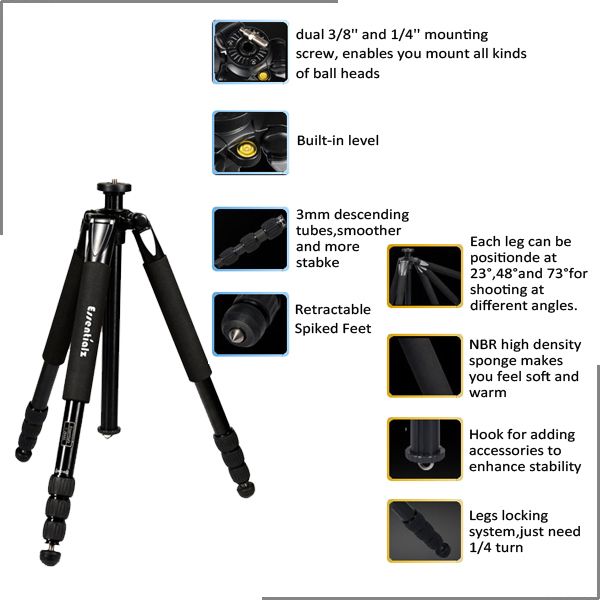 Professional Video Tripod T-283AS With Ball Head PD36