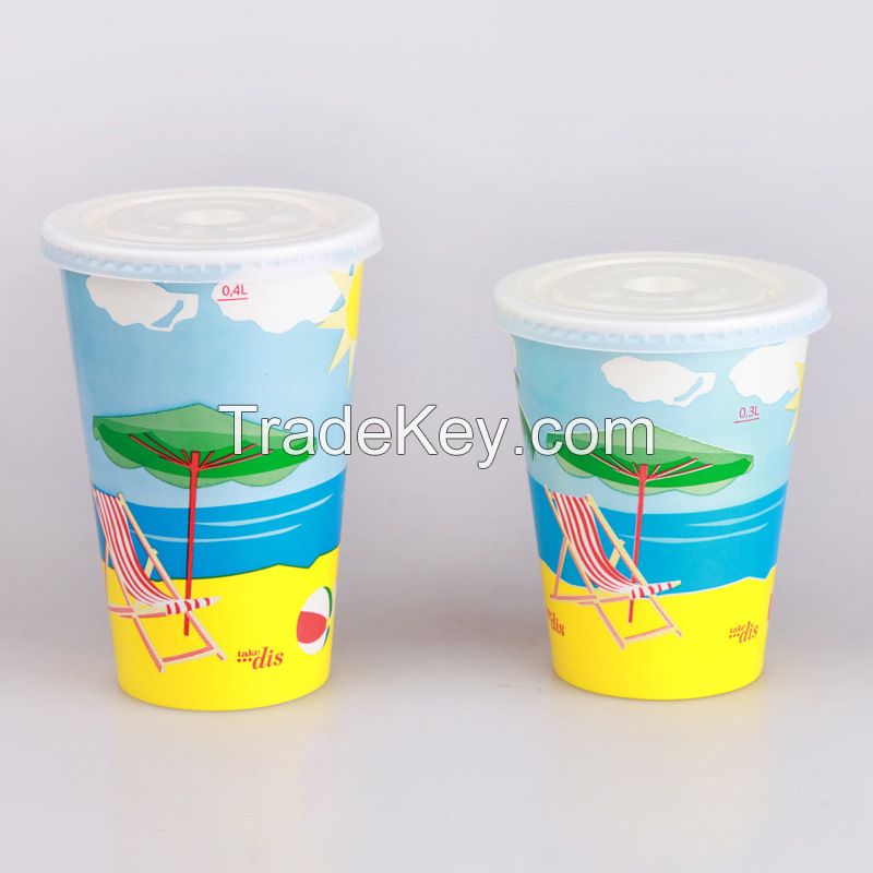 Milkshake cup/paper cup--YH004-Beach